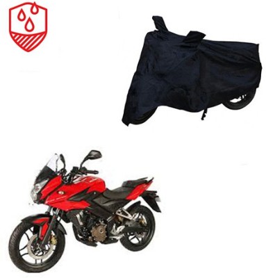 Motoworld Two Wheeler Cover for Bajaj(Pulsar AS 150, Black)