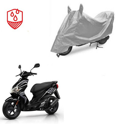 SRENTERPRISES Two Wheeler Cover for Yamaha(Jog R, Silver)