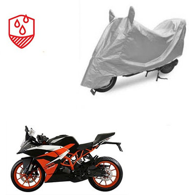 Atulit enterprises Waterproof Two Wheeler Cover for KTM(RC 390, Silver)