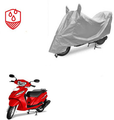 Atulit enterprises Waterproof Two Wheeler Cover for TVS(Wego, Silver)