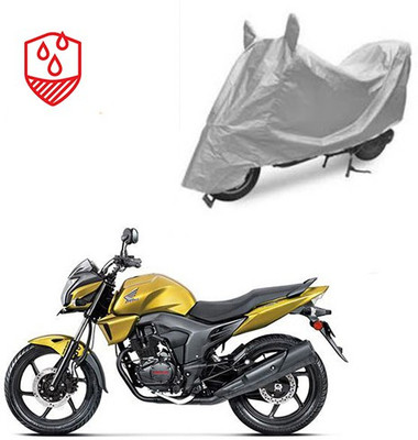 RPSENTTERPR Waterproof Two Wheeler Cover for Honda(CB Trigger, Silver)