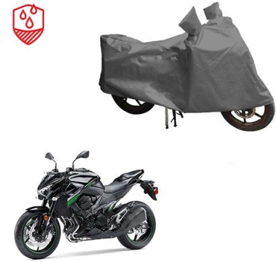 Feel heaven Waterproof Two Wheeler Cover for Kawasaki(Z800, Grey)