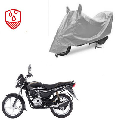 SRENTERPRISES Two Wheeler Cover for Bajaj(Platina 100 DTS-i, Silver)