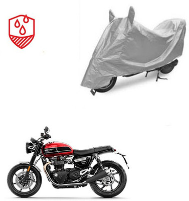 Atulit enterprises Waterproof Two Wheeler Cover for Triumph(Twin, Silver)