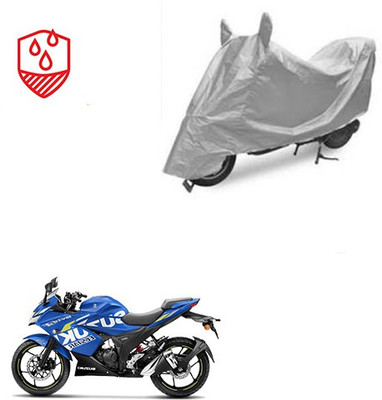 Atulit enterprises Waterproof Two Wheeler Cover for Suzuki(Gixxer SF, Silver)