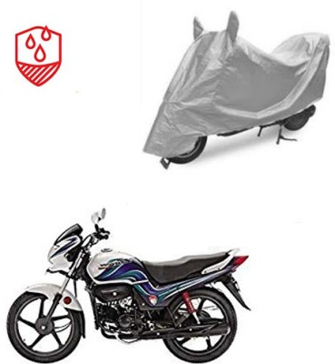 SRENTERPRISES Two Wheeler Cover for Hero(Passion Pro TR, Silver)