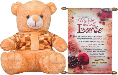 Saugat Traders Soft Toy, Greeting Card Gift Set