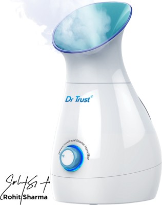 Dr. Trust (USA) 3 in 1 Electric Nano Portable Ionic face Nose steam Breathing Inhaler facial Water Steamer Parlour Machine for cough & cold relief Home Office Room Air Purifier Humidifier & towel warmer heater Vaporizer(White)