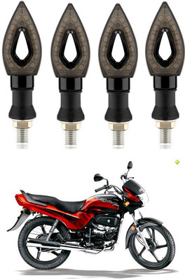 Delhismart Side LED Indicator Light for Hero Passion Plus(Blue)