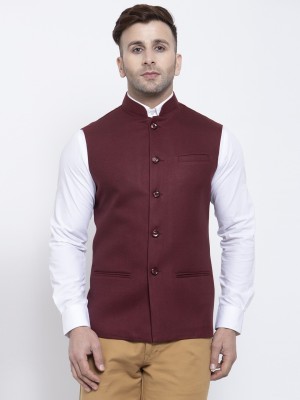 Badoliya & Sons Sleeveless Self Design Men Jacket