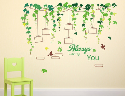 fuzzy 100 cm always loving you & tree Self Adhesive Sticker(Pack of 1)
