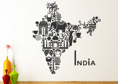 Littlebuds 85 cm India Removable Sticker(Pack of 1)