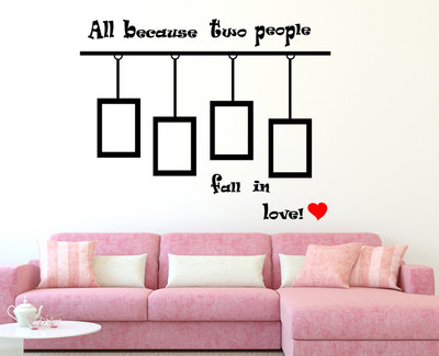 Wallzone 130 cm Photo Frames Removable Sticker(Pack of 1)