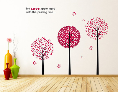 Wallzone 110 cm Tree Removable Sticker(Pack of 1)