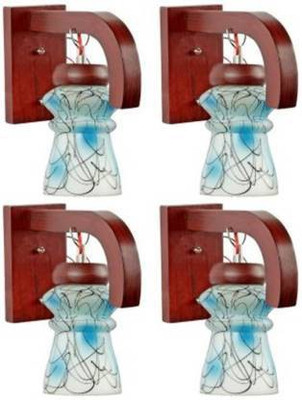 BILAL ANSARI Wallchiere Wall Lamp With Bulb(Pack of 4)