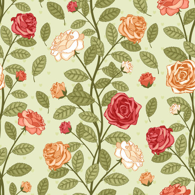 BPDESIGNSOLUTION Vinyl Floral & Botanical Multicolor Wallpaper(L x W: 41 cm x 325 cm)