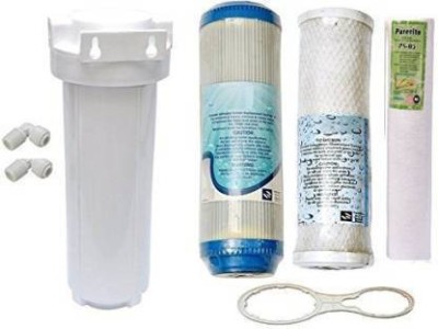 Aameria Pre Filter Cartridges With Undersink RO Water Purifier Pack of GAC, CTO, SPUN, Double side 2in1 Wrench Solid Filter Cartridge(0.005, Pack of 4)