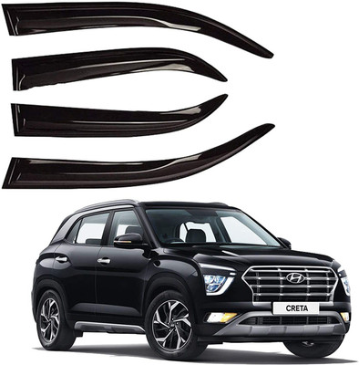 zrafashion For Non-convertibles Front, Rear Wind Deflector(Tinted HYUNDAI Creta)