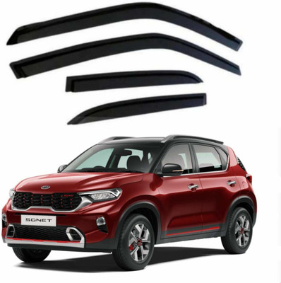 Ds enterprise For Non-convertibles Front, Rear Wind Deflector(Tinted Kia Sonet)