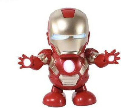 chiku Avengers Action Figure Dancing Iron Man (Red)(Red)