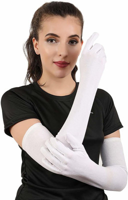 Cotson Sun UV Protection Riding Gloves(White)