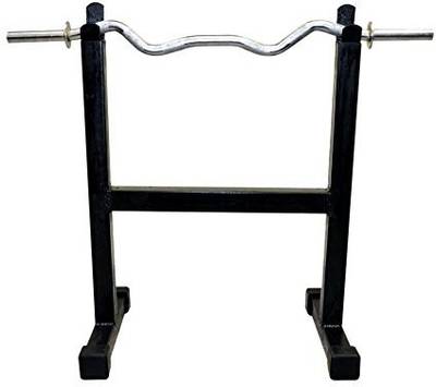 SX FITNESS Heavy Duty Biceps Rod Stand for Biceps and Triceps Exercises Made of 2X2 Weight Lifting Bar