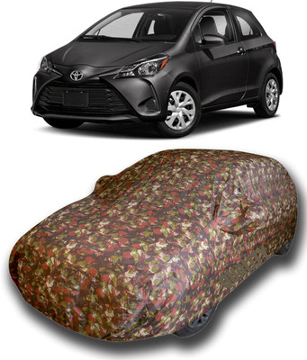 siddharth fashion Car Cover For Toyota Yaris (With Mirror Pockets)(Multicolor)