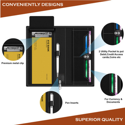 Fedus 6 Card Holder(Set of 1, Black)