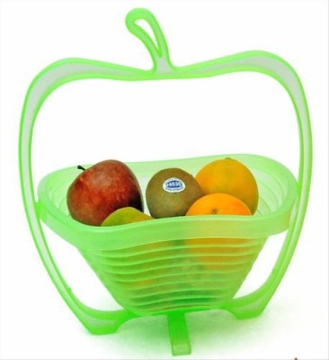 rushabh collections Plastic Fruit & Vegetable Basket(Green)