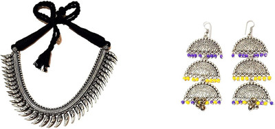 JDDCART Alloy Black Jewellery Set(Pack of 1)