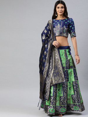Divastri Self Design Semi Stitched Lehenga Choli(Multicolor)