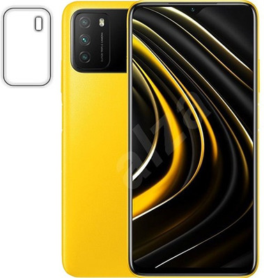 DAFFIN Back Camera Lens Glass Protector for Poco M3(Pack of: 1)