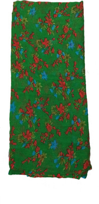 paras designer Printed Daily Wear Chiffon Saree(Dark Green)