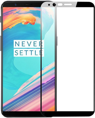 from comm Edge To Edge Tempered Glass for OnePlus 5T(Pack of 1)