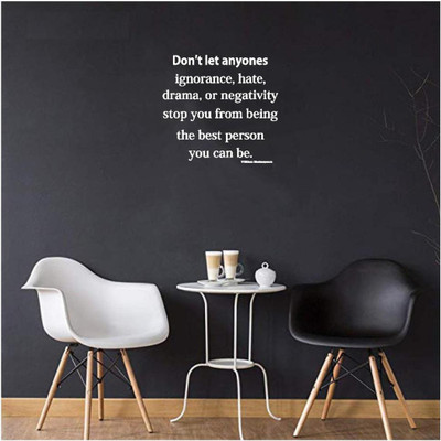LYOMAN 59 cm dontletanyone- Self Adhesive Sticker(Pack of 1)