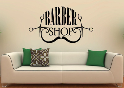 amazinghubsolution 60 cm a...barbermuchh Self Adhesive Sticker(Pack of 1)
