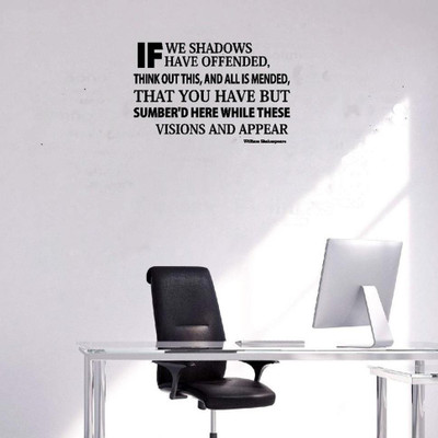 LYOMAN 59 cm ifweshadow- Self Adhesive Sticker(Pack of 1)