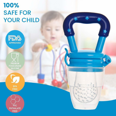 PRATYANG Silicone Food/Fruit Nibbler, Soft Pacifier/Feeder, Teether for Infant Baby078 Teether(Multicolor)