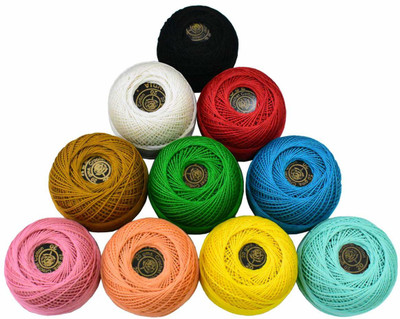 CLATTER Multicolors Thread(55 m Pack of10)