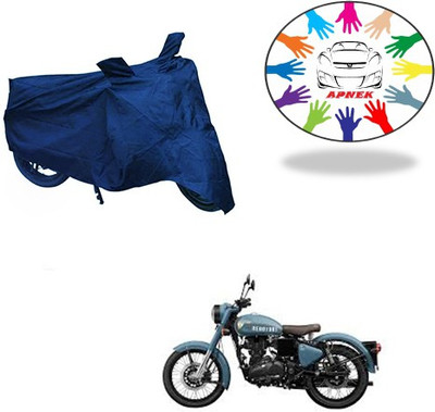 APNEK Waterproof Two Wheeler Cover for Royal Enfield(Bullet 500, Blue)
