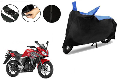 VTF Two Wheeler Cover for Yamaha(Fazer 25, Black, Blue)