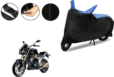 VTF Two Wheeler Cover for Mahindra(Mojo, Black, Blue)