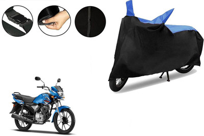 VTF Two Wheeler Cover for Yamaha(Saluto RX, Black, Blue)