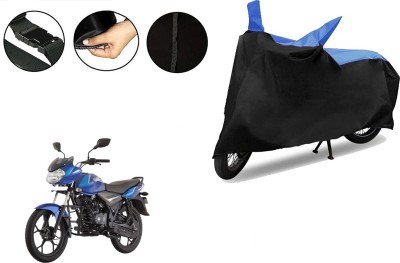 VTF Two Wheeler Cover for Bajaj(Discover 110, Black, Blue)