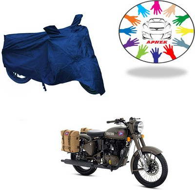 APNEK Waterproof Two Wheeler Cover for Royal Enfield(Classic 350, Blue)
