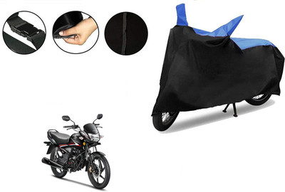 VTF Two Wheeler Cover for Honda(CB Shine, Black, Blue)
