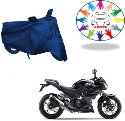 APNEK Waterproof Two Wheeler Cover for Kawasaki(Z250, Blue)