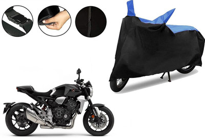 VTF Two Wheeler Cover for Honda(CB1000R Plus, Black, Blue)