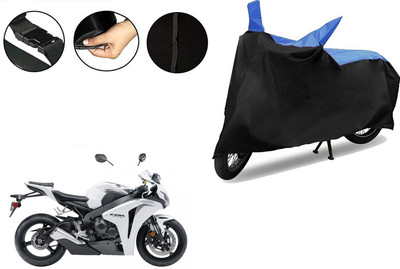 VTF Two Wheeler Cover for Honda(CBR 1000RR, Black, Blue)