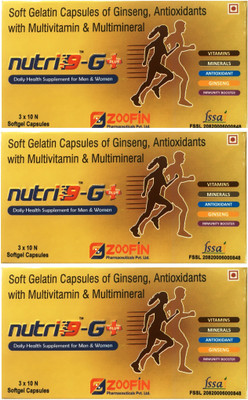 nutri 9 g plus vitamins capsules(3 x 30 No)
